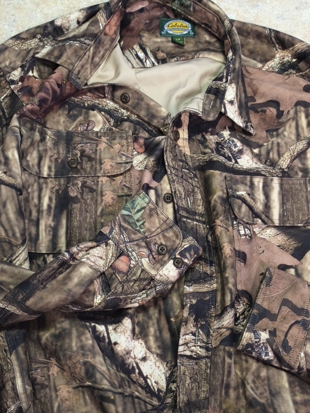 Cabela's Men's Realtree Camouflage Button-Front Shirt - Brown/Green/Tan